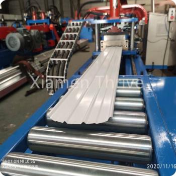 PPGI Steel Picket Fence Roll Forming Machine With Flying Cutter